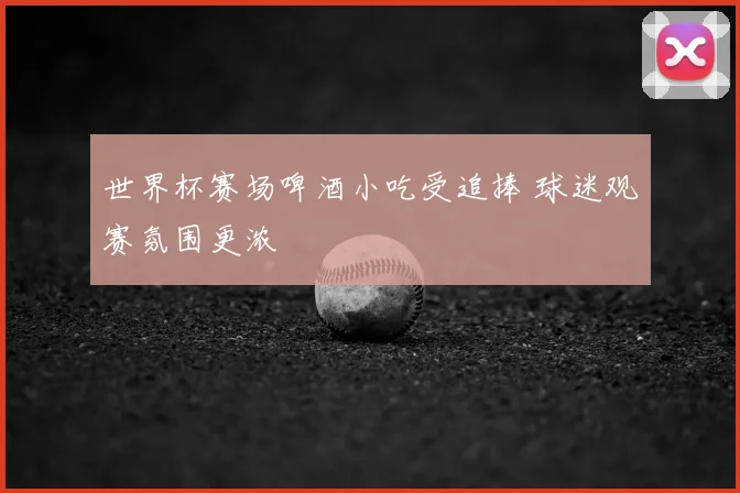 世界杯赛场啤酒小吃受追捧 球迷观赛氛围更浓